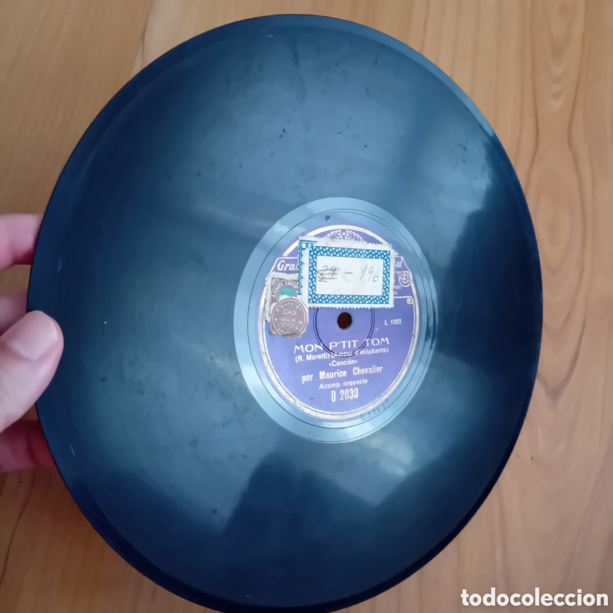 Discos de pizarra: MAURICE CHEVALIER. MON PTIT TOM. CA MEST EGAL - Foto 6