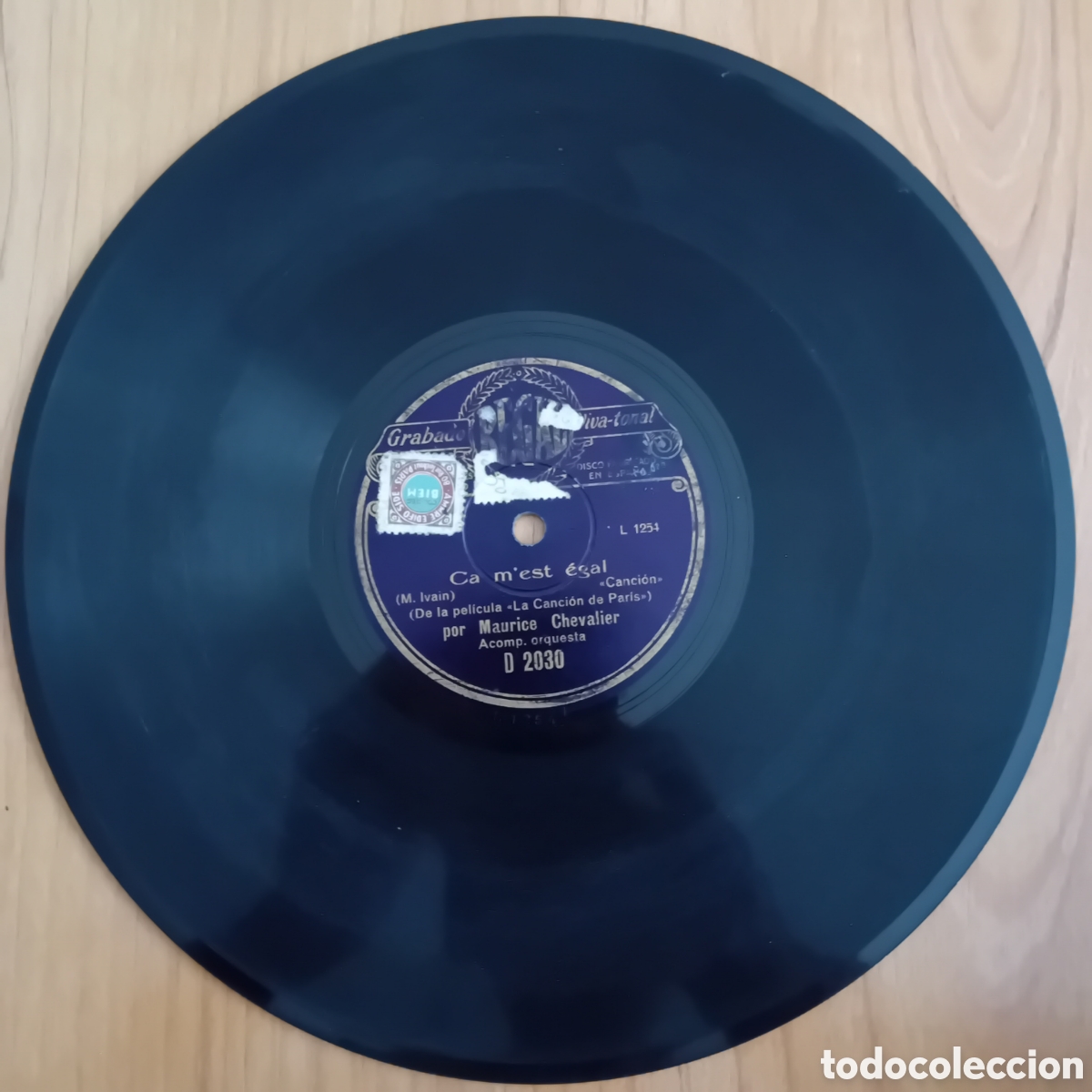 Discos de pizarra: MAURICE CHEVALIER. MON PTIT TOM. CA MEST EGAL