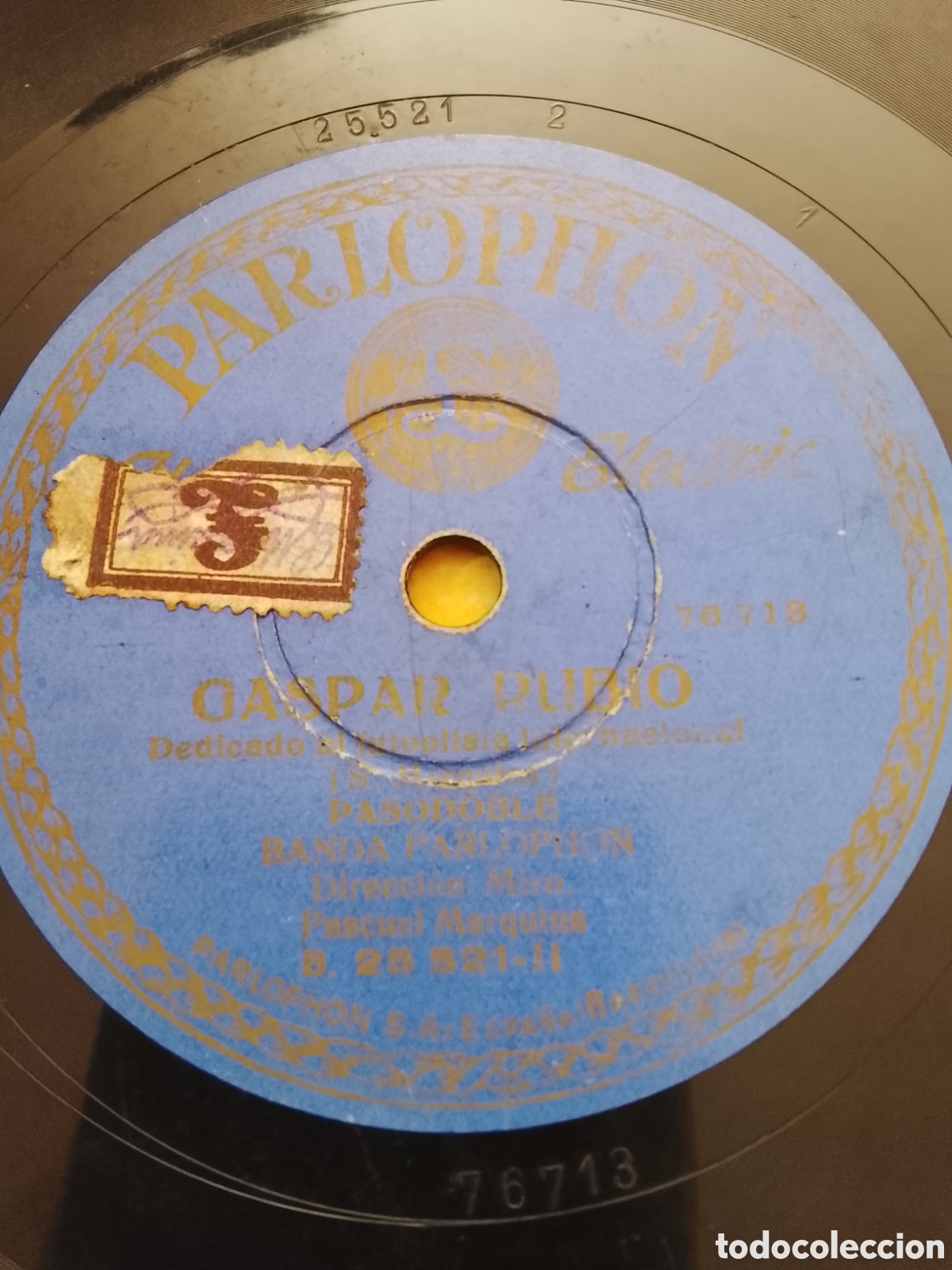 Discos de pizarra: Disco de pizarra Gaspar rubio