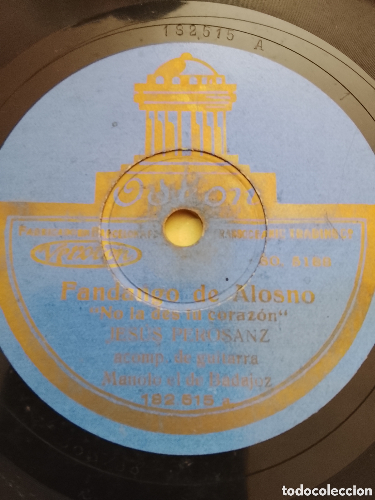 Discos de pizarra: Disco de pizarra fandango de Alonso Jes&uacute;s peroSanz