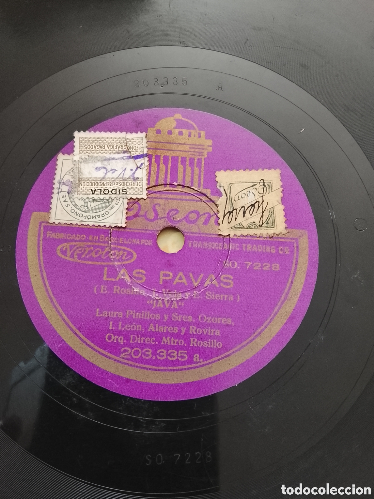 Discos de pizarra: Disco de pizarra las pavas