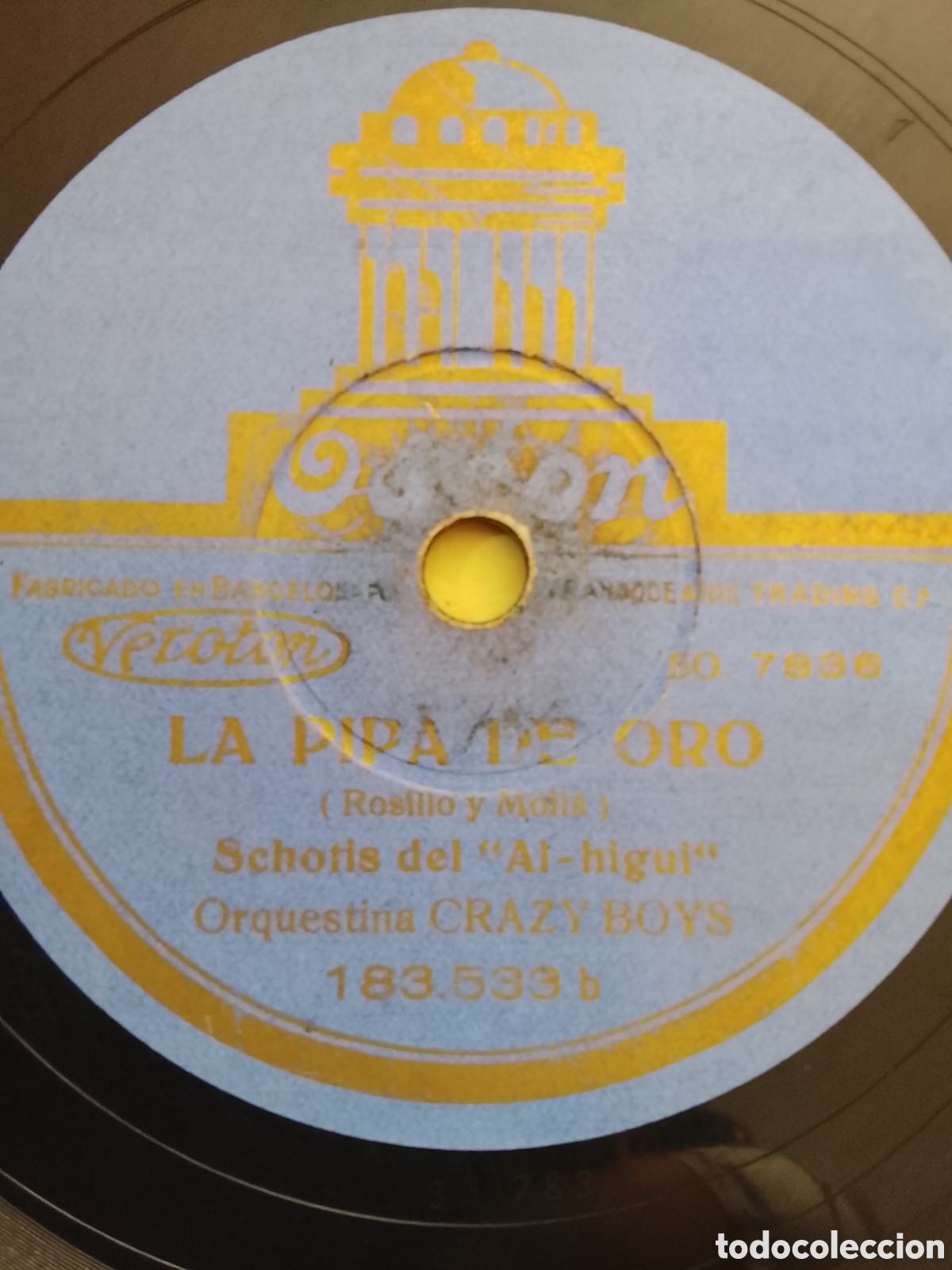 Discos de pizarra: disco de pizarra la pipa de oro schotis