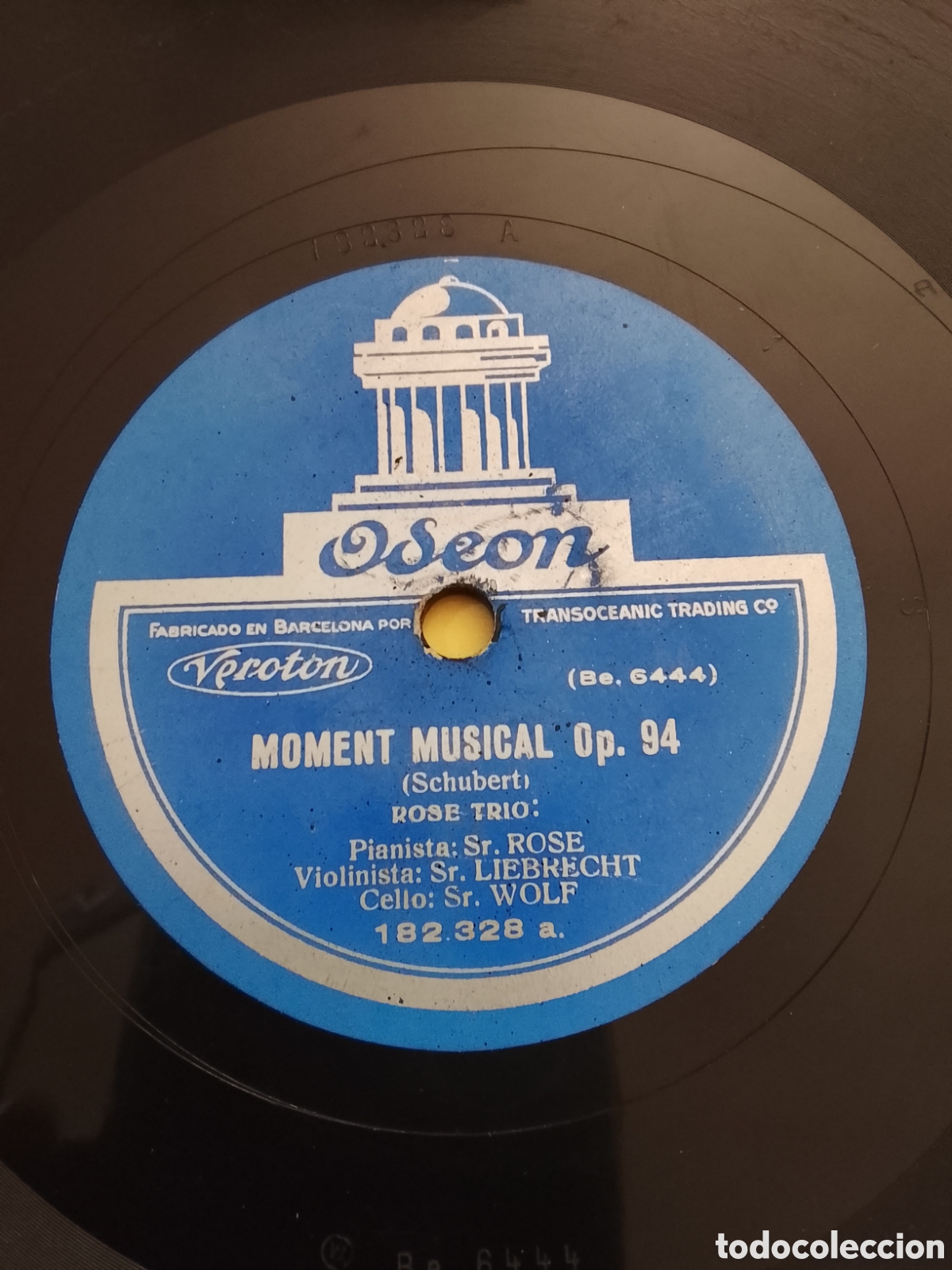 Discos de pizarra: Disco de pizarra moment musical Rose tr&iacute;o