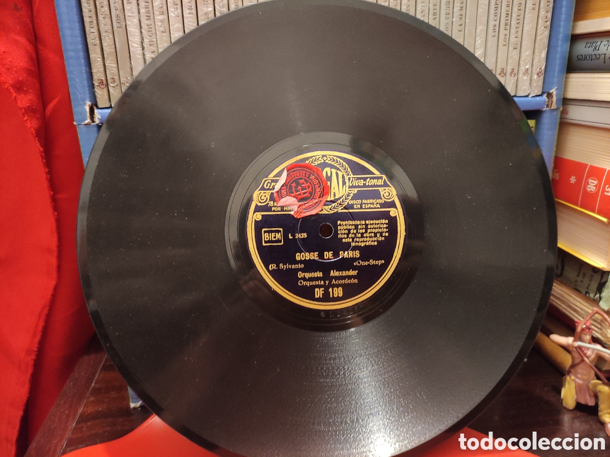Discos de pizarra: SOUS LES TOITS DE PARIS - GOSSE DE PARIS (ORQUESTA ALEXANDER) R. SYLVANIO/R. MORETTI- PIZARRA