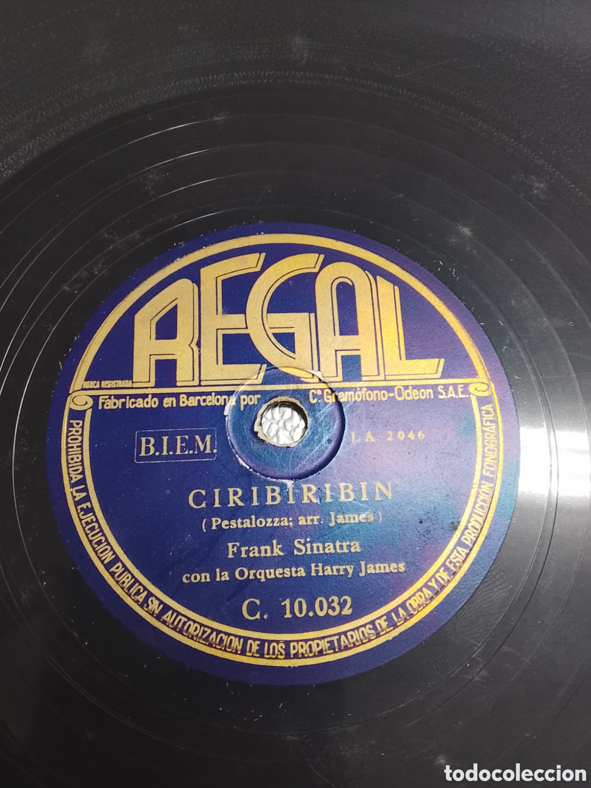 Discos de pizarra: Disco de pizarra Frank Sinatra - Foto 2
