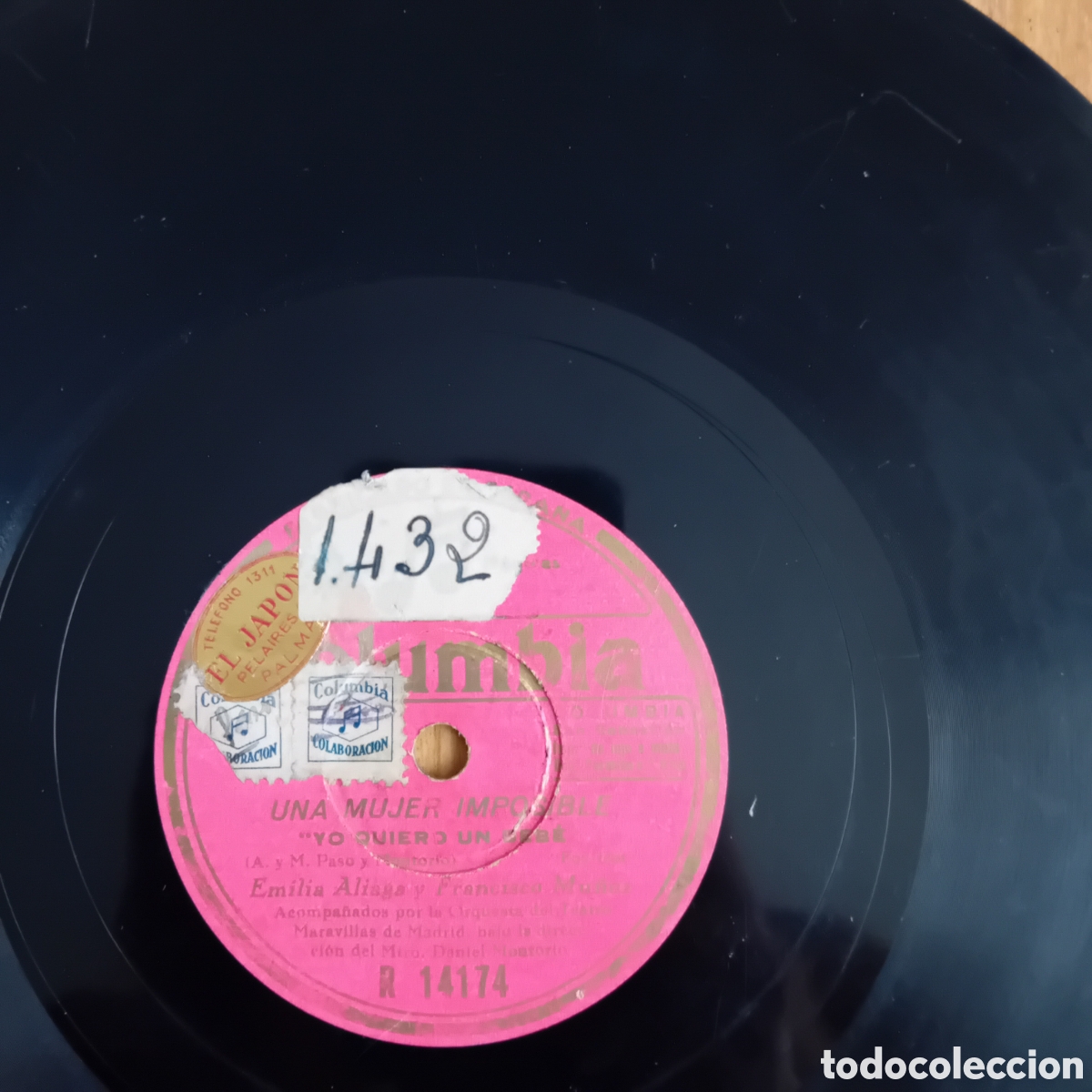 Discos de pizarra: EMILIA ALIAGA. UNA MUJER IMPOSIBLE - Foto 2
