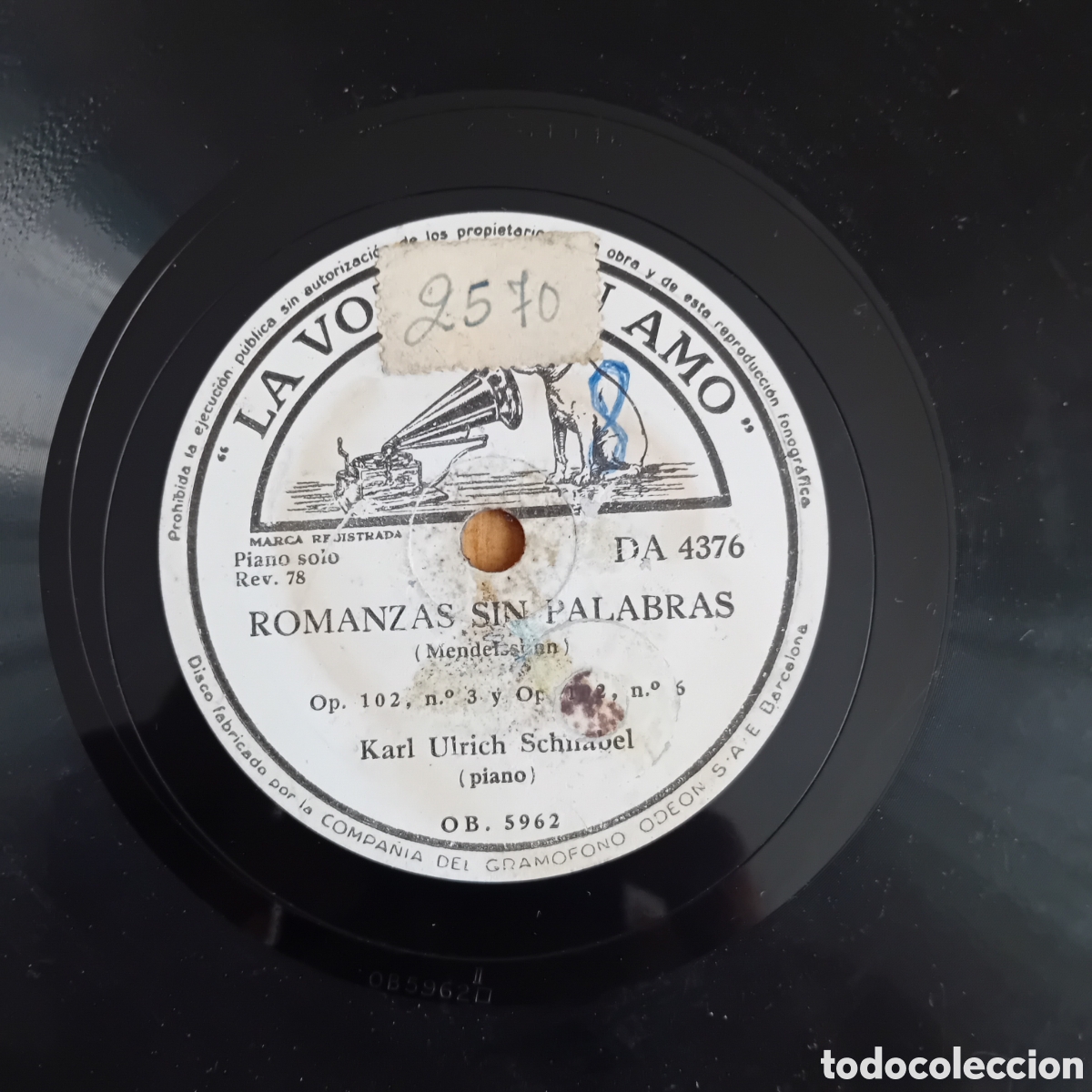 Discos de pizarra: KARL ULRICH SCHNABEL. ROMANZAS SIN PALABRAS - Foto 2