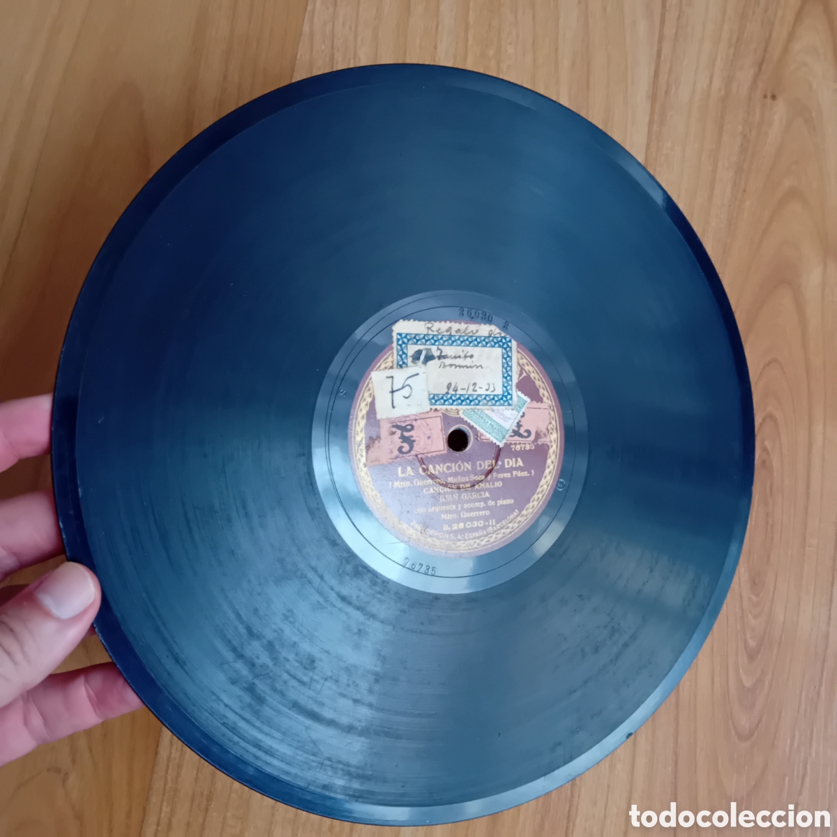 Discos de pizarra: JUAN GARCIA. LA CANCION DEL DIA - Foto 3