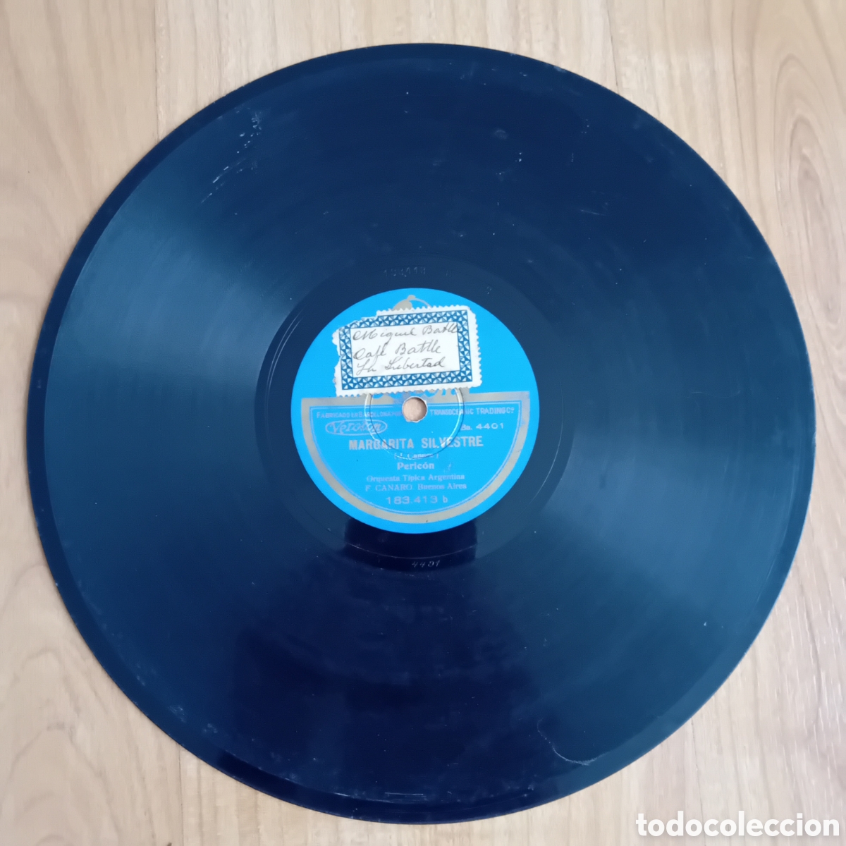 Discos de pizarra: FRANCISCO CANARO. BUENOS AIRES. ARGENTINA. MARGARITA SILVESTRE. LA GAR&Ccedil;ONNIERE