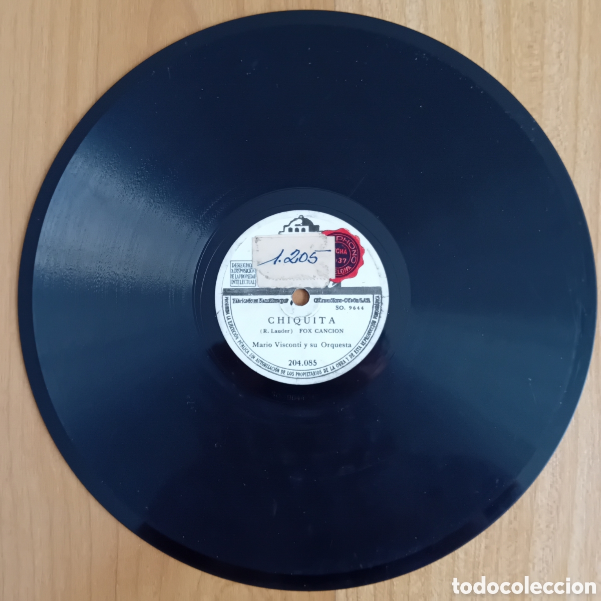 Discos de pizarra: MARIO VISCONTI. CHIQUITA. UNO - Foto 4