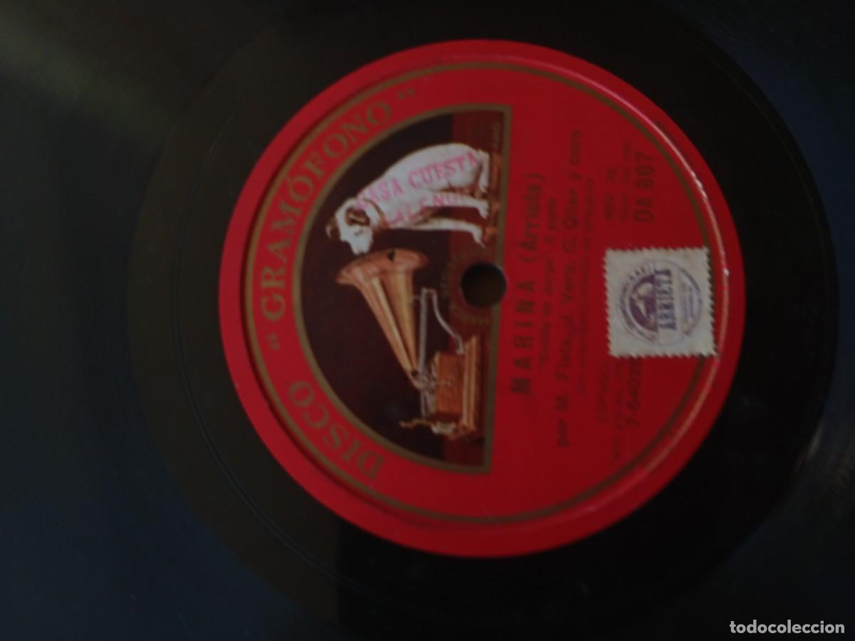 Discos de pizarra: Disco antiguo de gram&oacute;fono Discos Gram&oacute;fono &ndash; MARINA (Arrieta) &ndash; DA 867