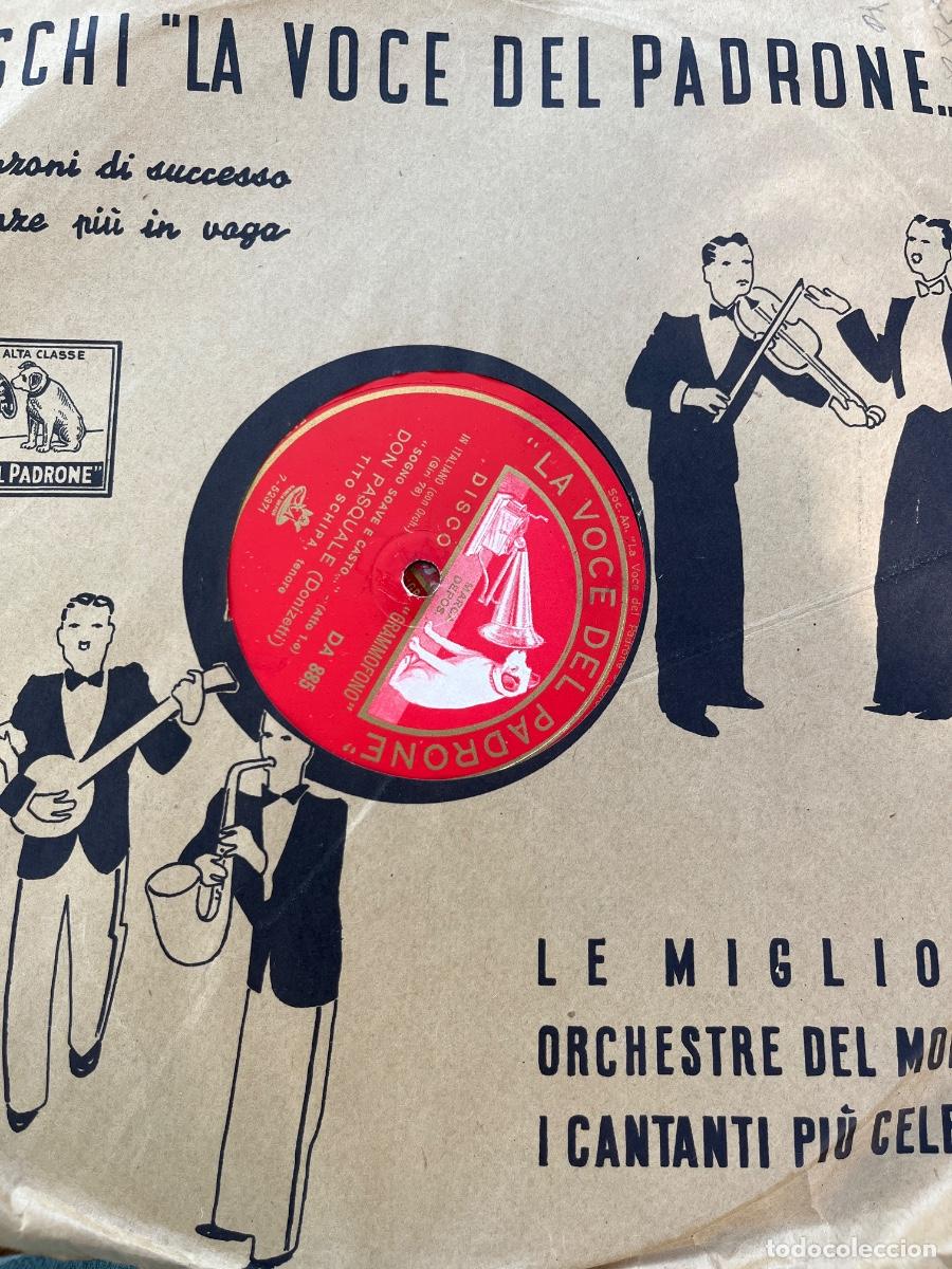 Discos de pizarra: 6 x La Voce del Padrone -m&uacute;sica l&iacute;rica &bdquo;in italiano con orchestra&ldquo;