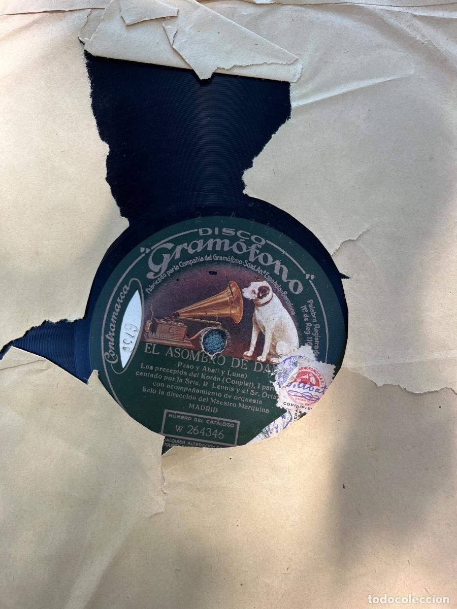 Discos de pizarra: 1 disco de pizarra Gram&oacute;fono: El asombro de Damasco - Leonis y Orts