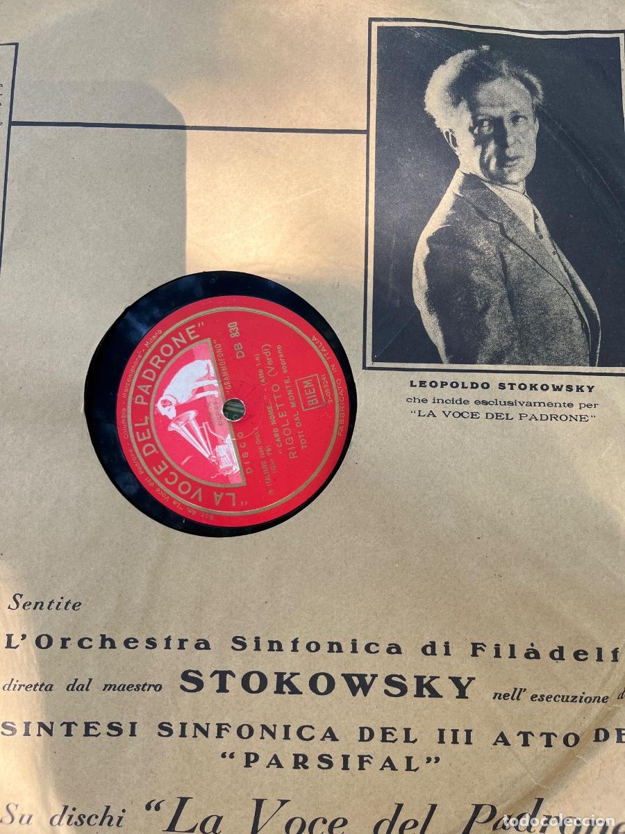 Discos de pizarra: 4 discos de pizarra La voce del Padrone: Gigli , Donizzeti, Verdi