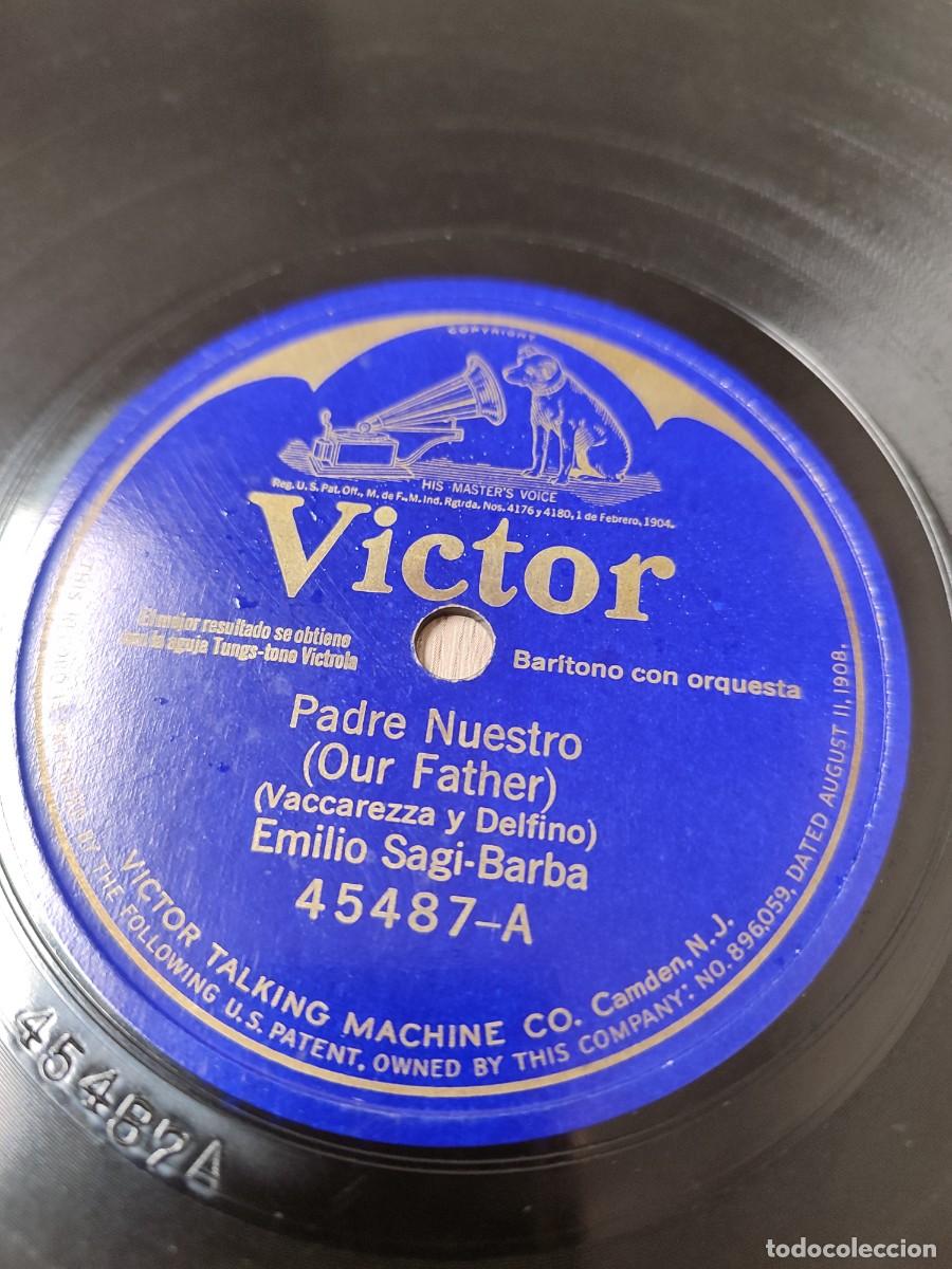 Discos de pizarra: Emilio Sagi- Barba. 78 rpm. Padre Nuestro/ Nubes de Humo