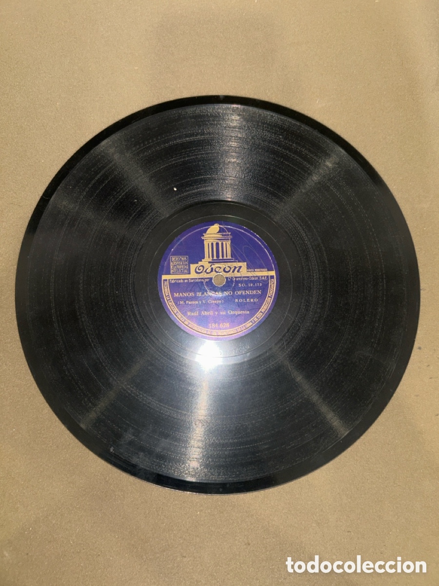 Discos de pizarra: DISCO DE VINILO, MANOS BLANCAS NO OFENDES