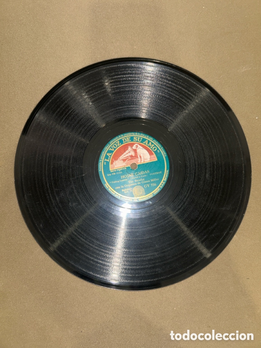 Discos de pizarra: DISCO DE PIZARRA, LA VOZ DE SU AMO POLVO DE ESTRELLAS - Foto 2