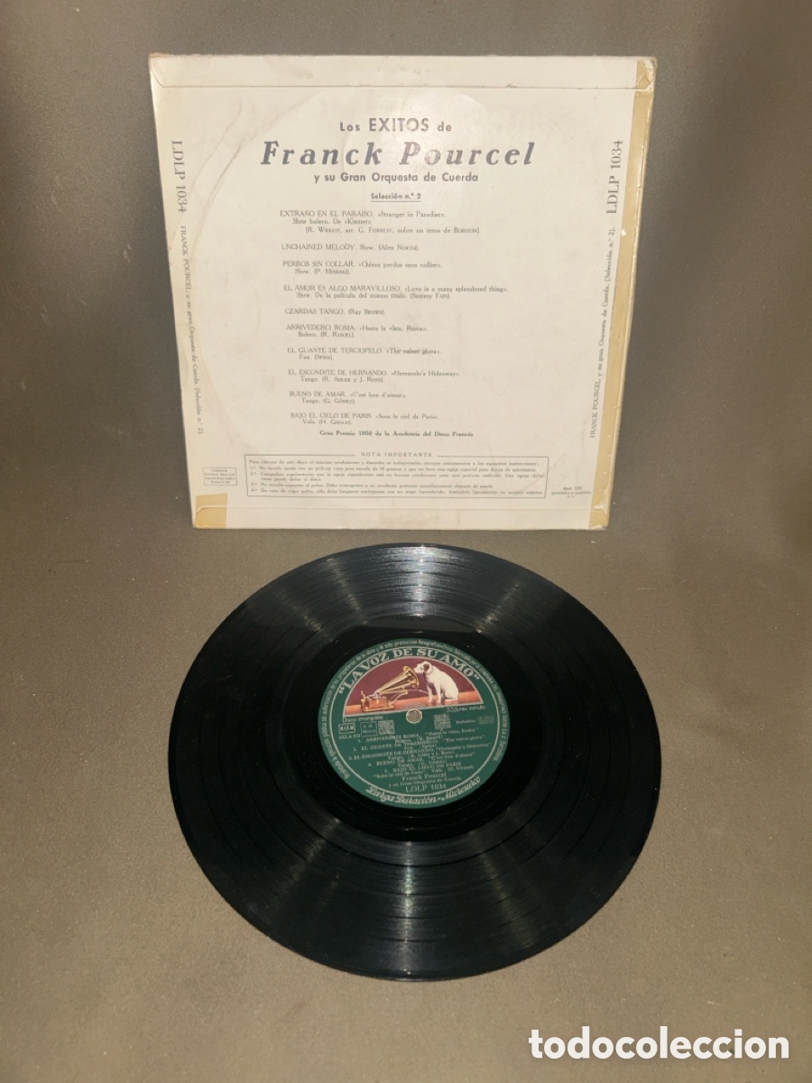 Discos de pizarra: DISCO DE PIZARRA, FRANCK POURCEK Y SU GRAN ORQUESTA DE CUERDA - Foto 2