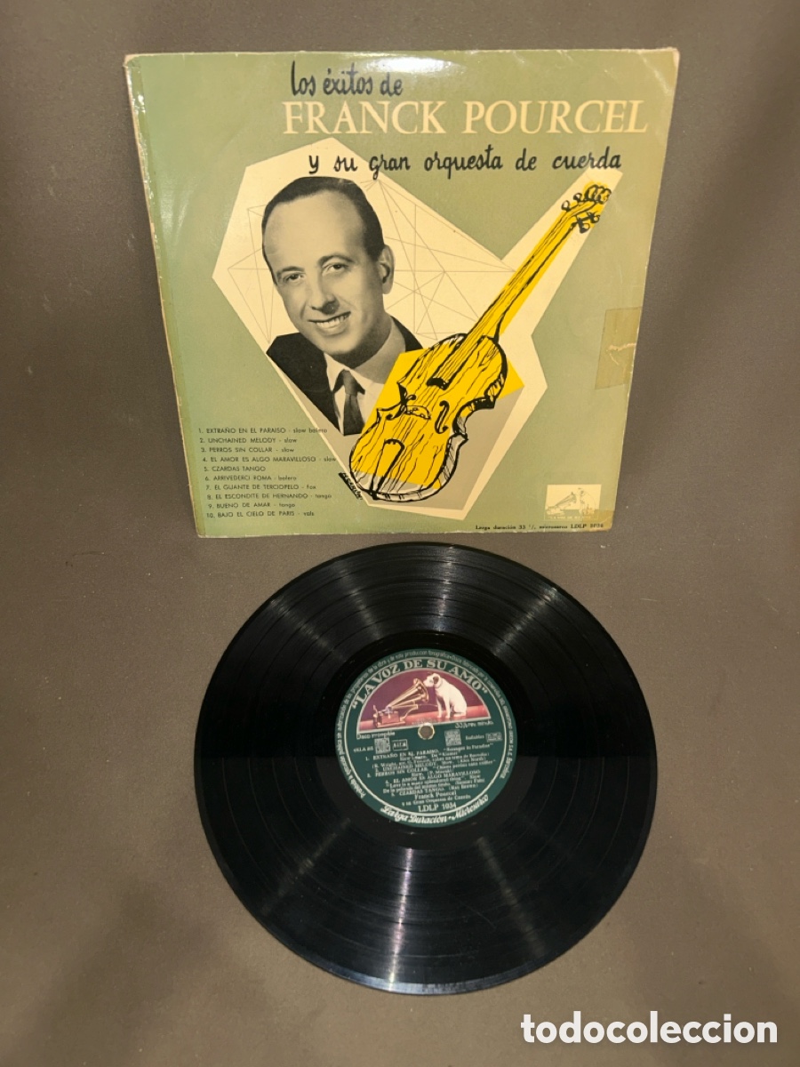 Discos de pizarra: DISCO DE PIZARRA, FRANCK POURCEK Y SU GRAN ORQUESTA DE CUERDA