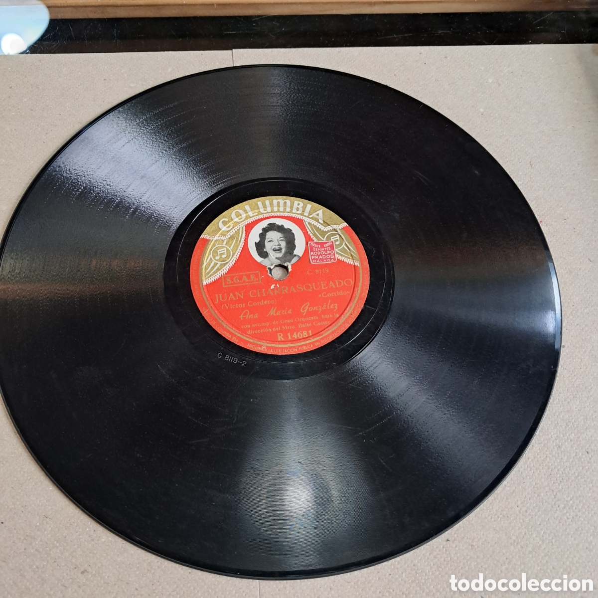 Discos de pizarra: Disco Pizarra Columbia, Juan Charrasqueado,Plegaria guadalupana
