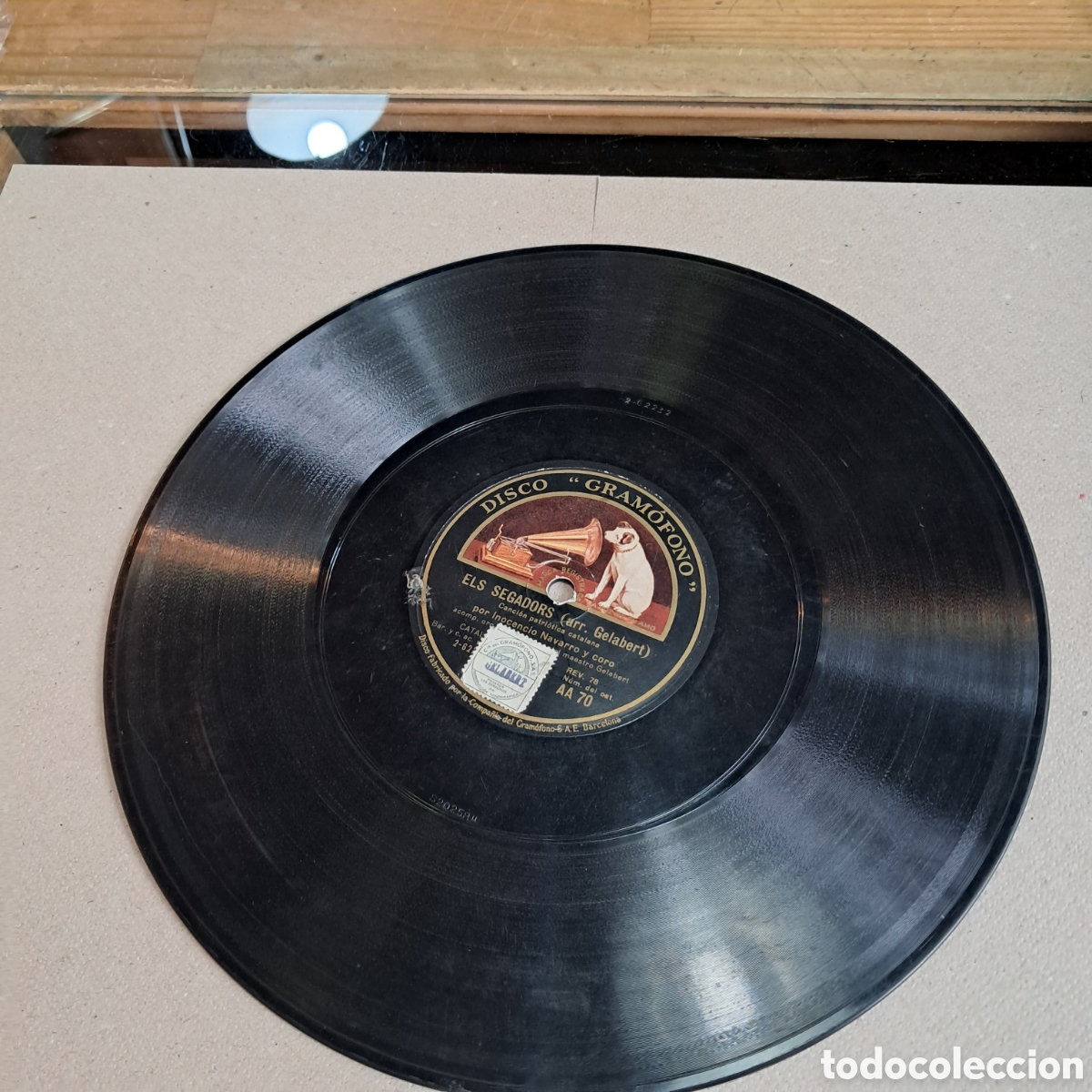 Discos de pizarra: Disco Pizarra Gramofono, Mutantes del Canigo,El segadors