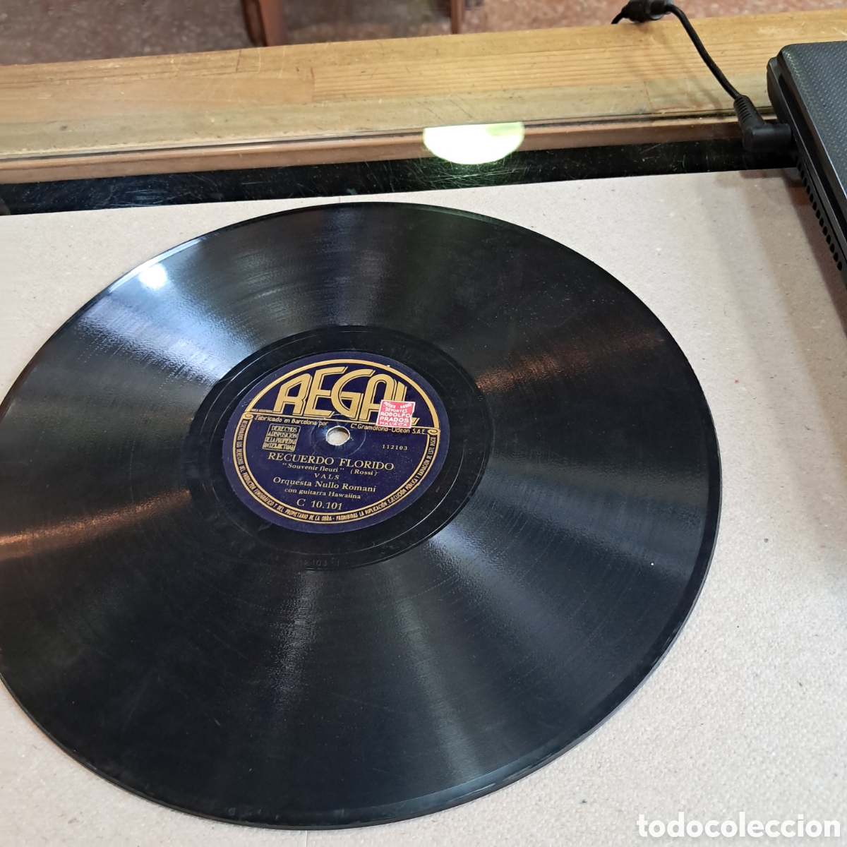 Discos de pizarra: Disco Pizarra Regal, Recuerdo florido9 - Foto 2