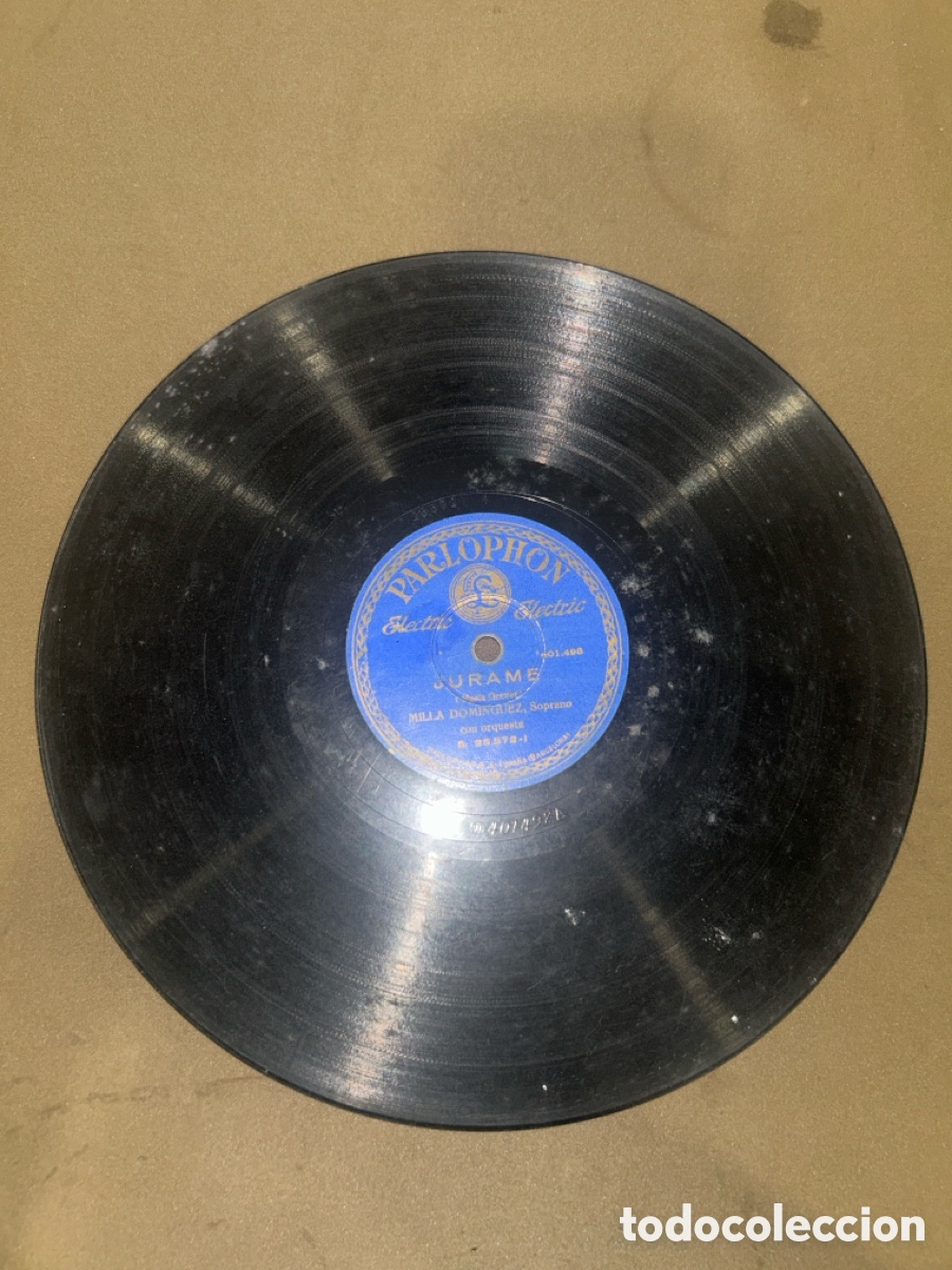 Discos de pizarra: DISCO DE PIZARRA, J&Uacute;RAME, MADRECITA, PARLOPHON, *VER FOTOS*