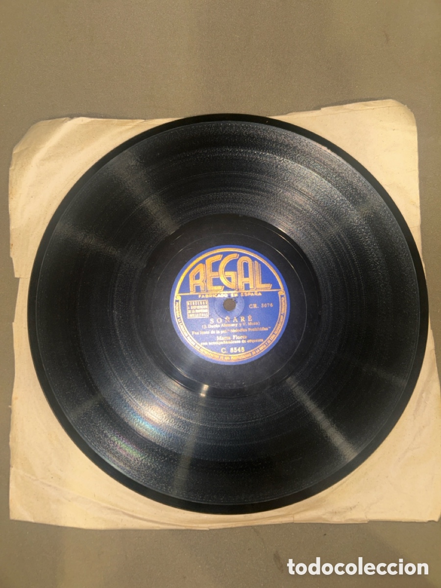 Discos de pizarra: DISCO DE PIZARRA, YO SIEMPRE TE QUERR&Eacute; Y SO&Ntilde;AR&Eacute;, REGAL - Foto 2