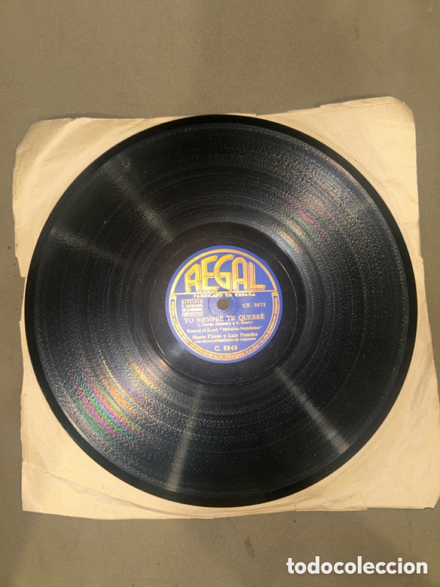 Discos de pizarra: DISCO DE PIZARRA, YO SIEMPRE TE QUERR&Eacute; Y SO&Ntilde;AR&Eacute;, REGAL