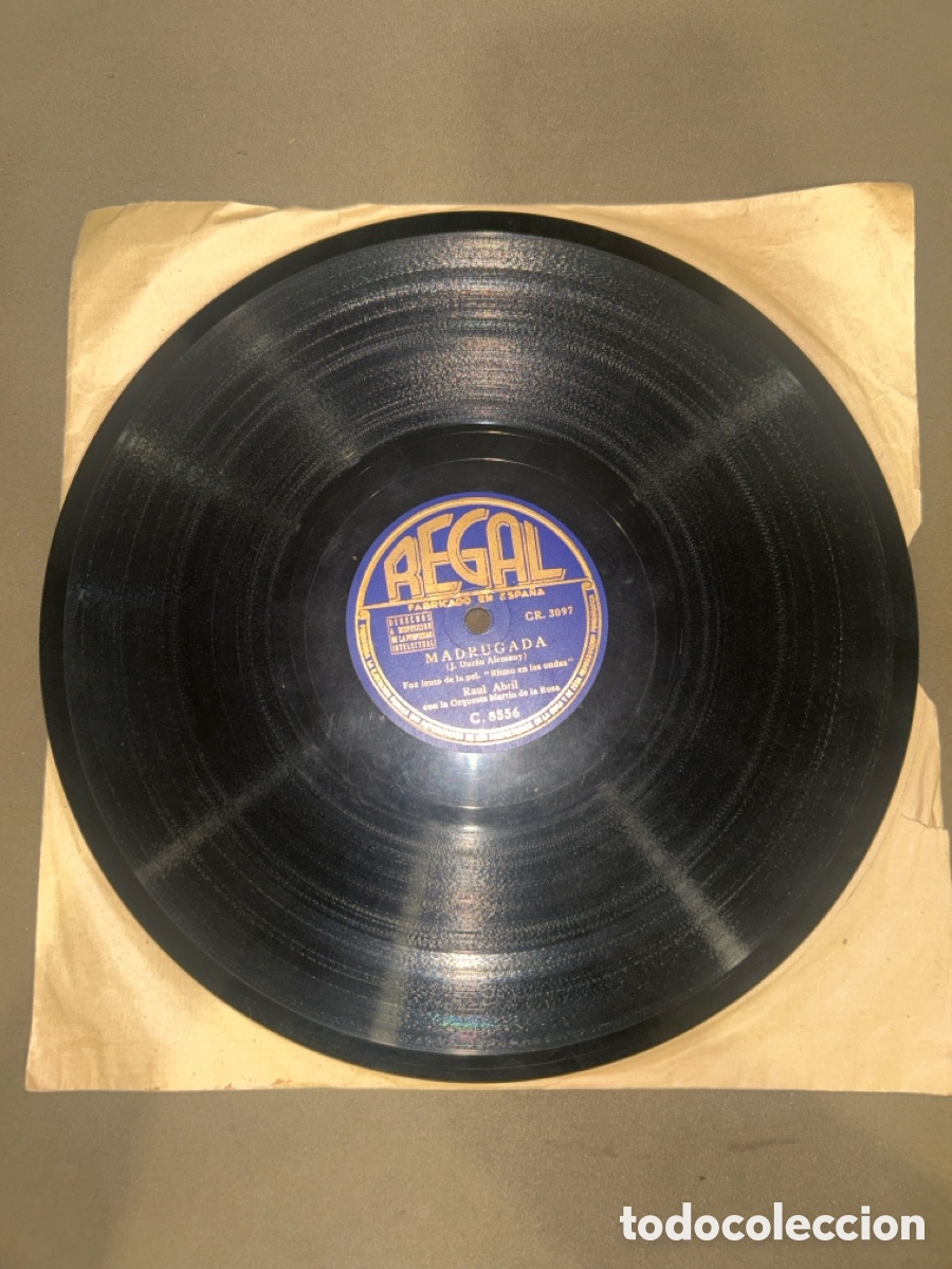 Discos de pizarra: DISCO DE PIZARRA, MADRUGADA Y &Eacute;BANO SWING, REGAL - Foto 2