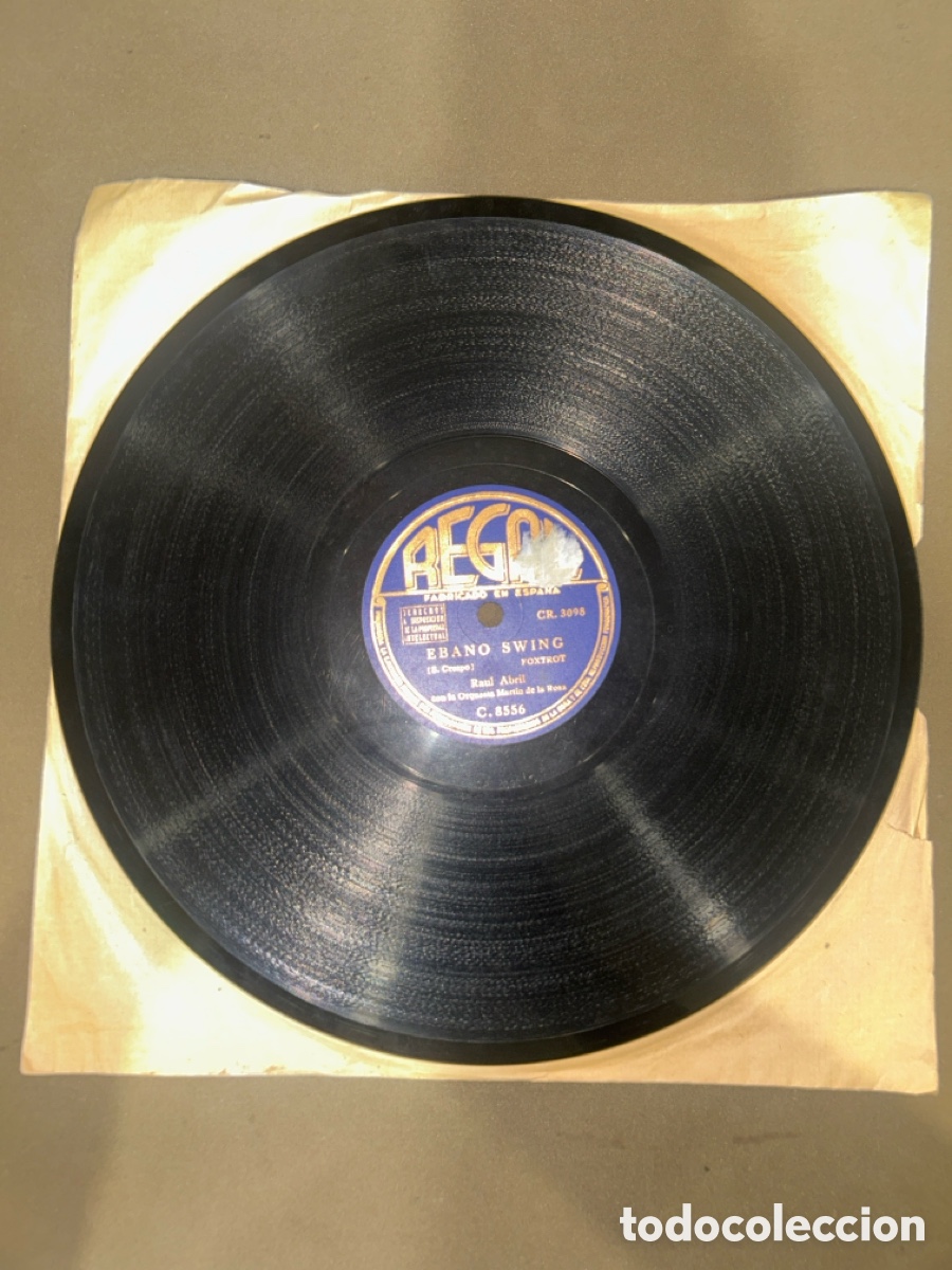 Discos de pizarra: DISCO DE PIZARRA, MADRUGADA Y &Eacute;BANO SWING, REGAL - Foto 1