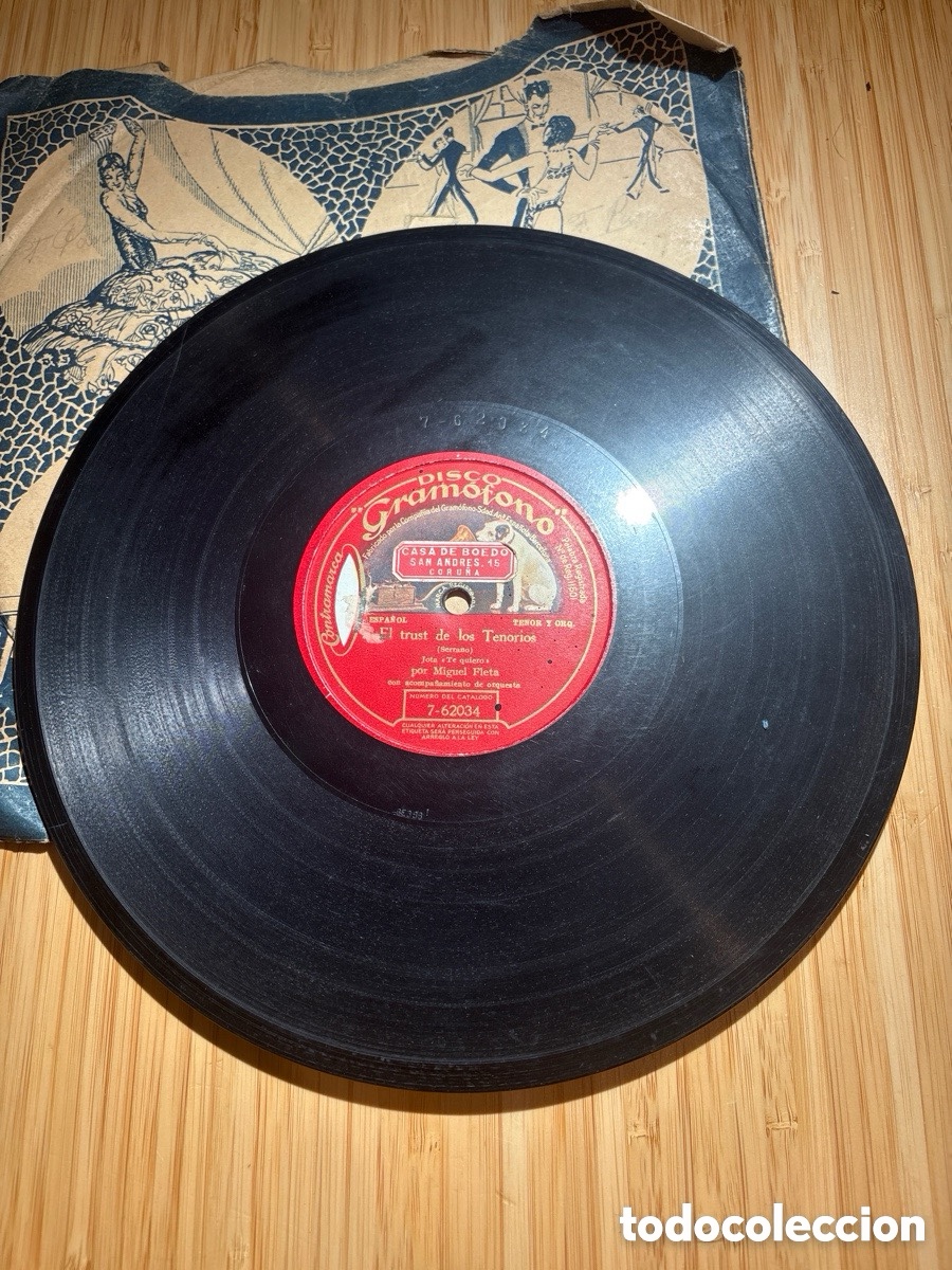 Discos de pizarra: SALIDA 1&euro;, Disco de pizarra El Trust de los Tenorios (A17) - Foto 2