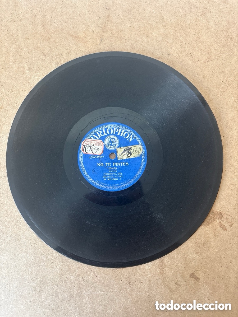 Discos de pizarra: SALIDA 1&euro; Disco pizarra No te Pintes, La Criolla (A17)