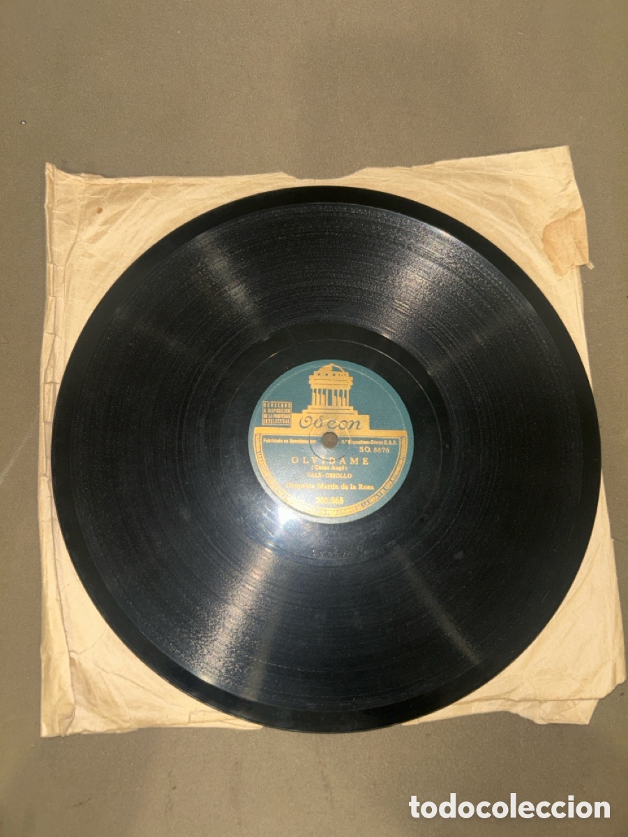 Discos de pizarra: DISCO DE PIZARRA, OLV&Iacute;DAME Y VIOLETA, OSEON - Foto 2