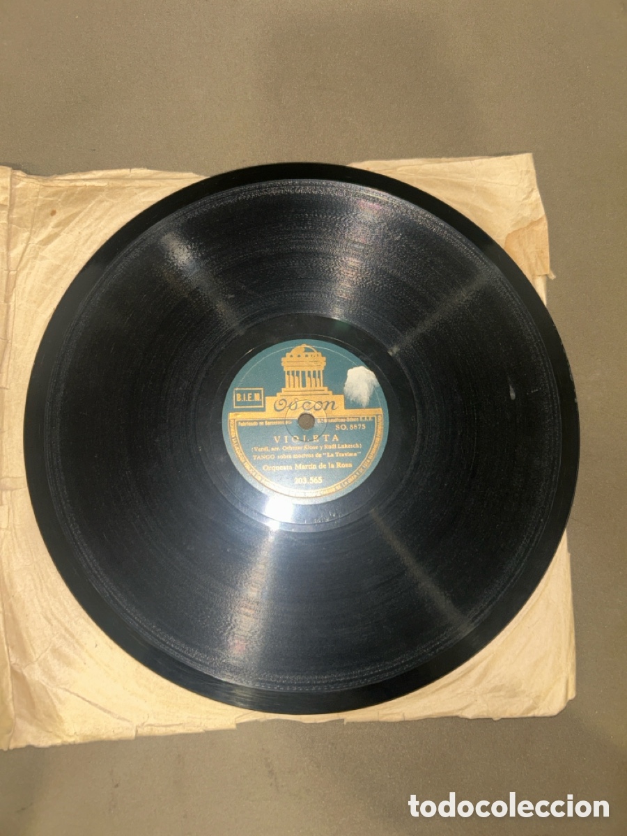 Discos de pizarra: DISCO DE PIZARRA, OLV&Iacute;DAME Y VIOLETA, OSEON