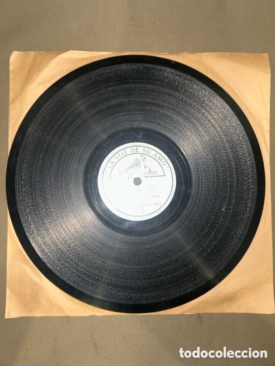Discos de pizarra: DISCO DE PIZARRA, LA VOZ DE SU AMO &iexcl;OH, LA,LA! Y DULCEMENTE - Foto 2