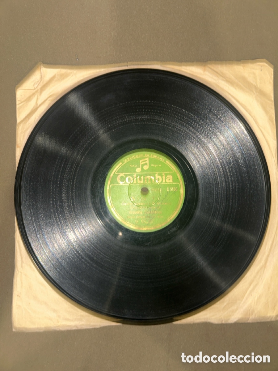 Discos de pizarra: DISCO DE PIZARRA, COLUMBIA, SIN TI Y &iexcl;&iexcl;YUPA!! - Foto 2