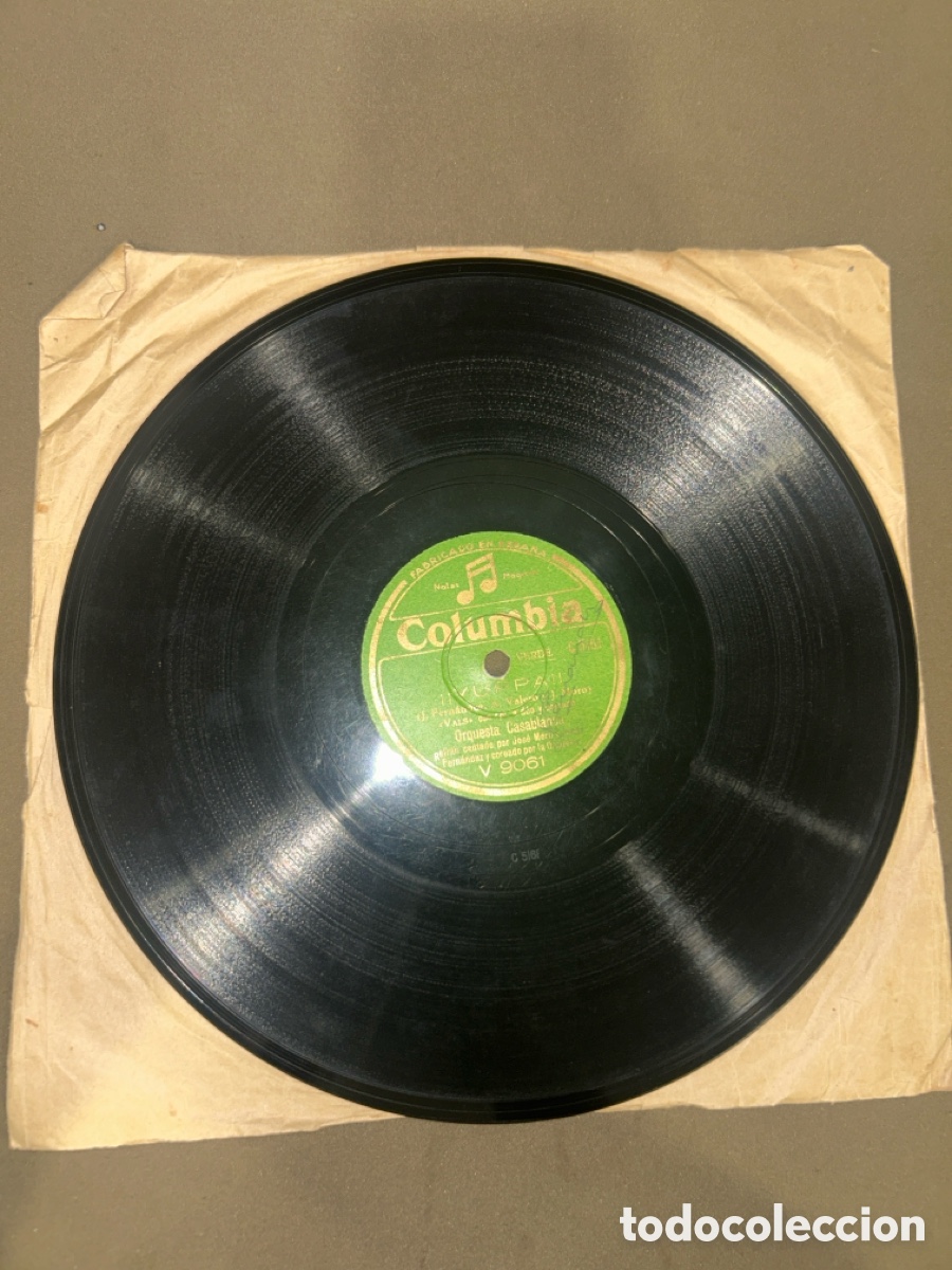Discos de pizarra: DISCO DE PIZARRA, COLUMBIA, SIN TI Y &iexcl;&iexcl;YUPA!!