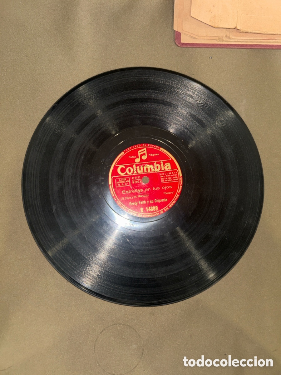 Discos de pizarra: DISCO DE PIZARRA, COLUMBIA, NEGRA CONSENTIDA Y ESTRELLAS EN TUS OJOS
