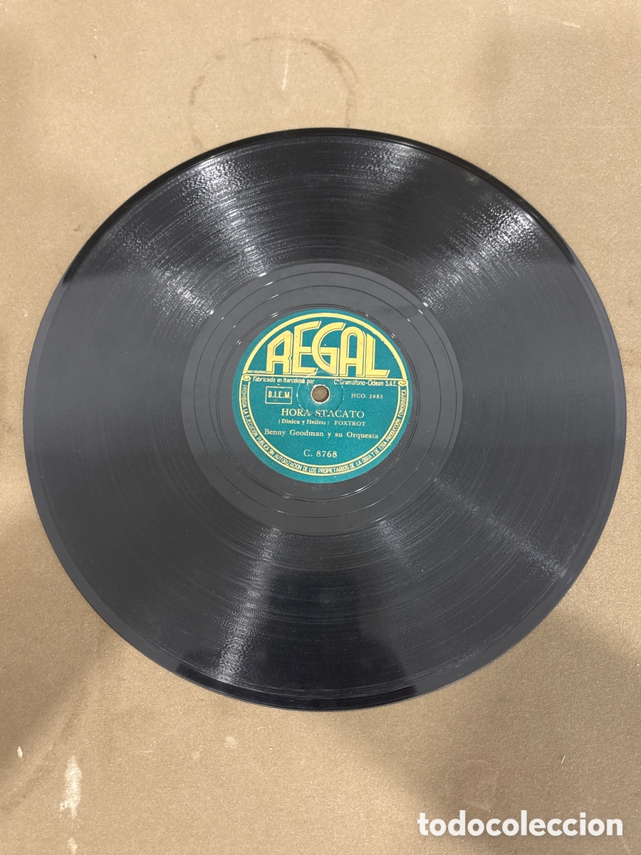 Discos de pizarra: DISCO DE PIZARRA,REGAL,POBRE BUTTERFLY Y HORA STACATO,BENNY GOODMAN Y SU ORQUESTA
