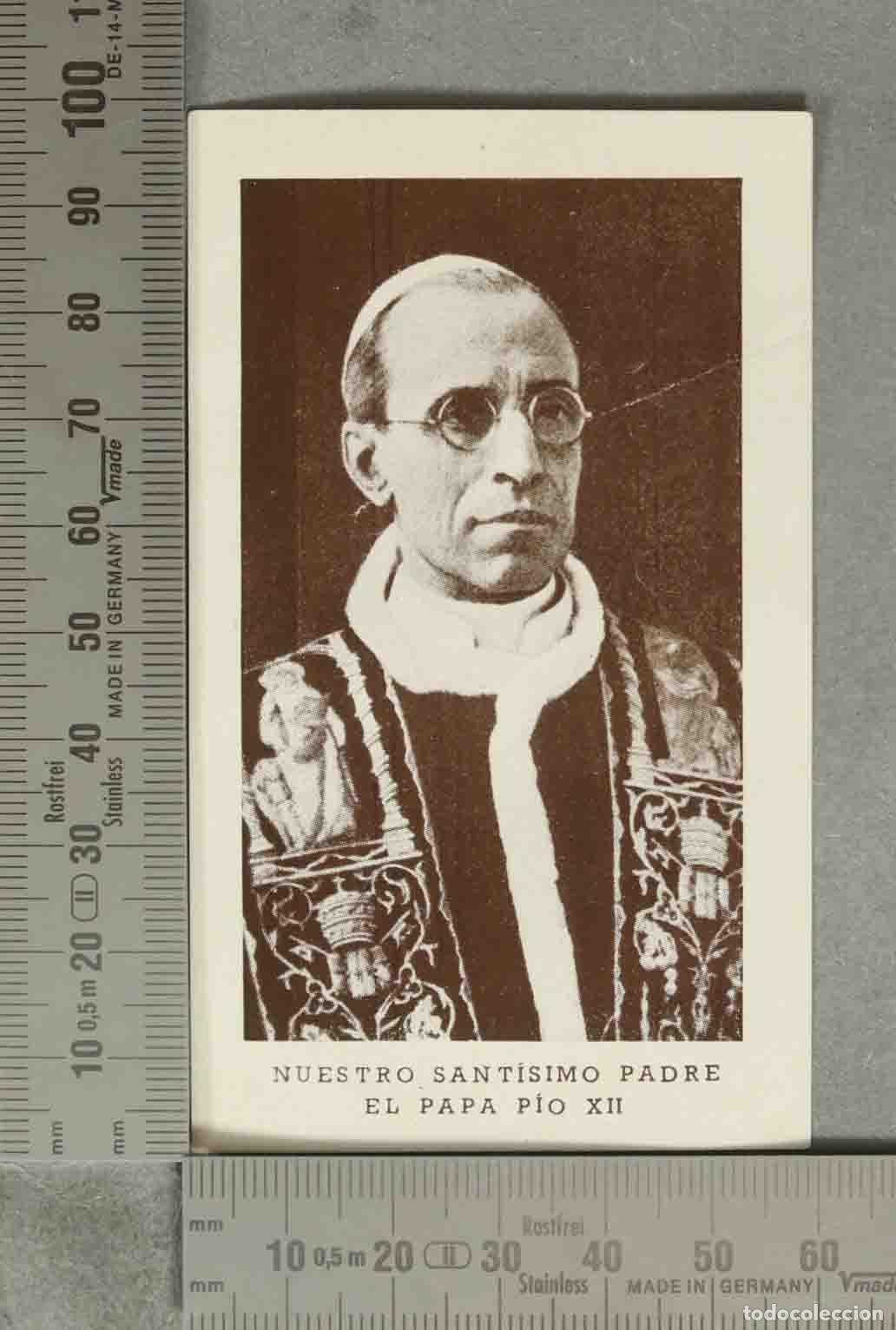 Discos de pizarra: ESTAMPA. PAPA PIO XII