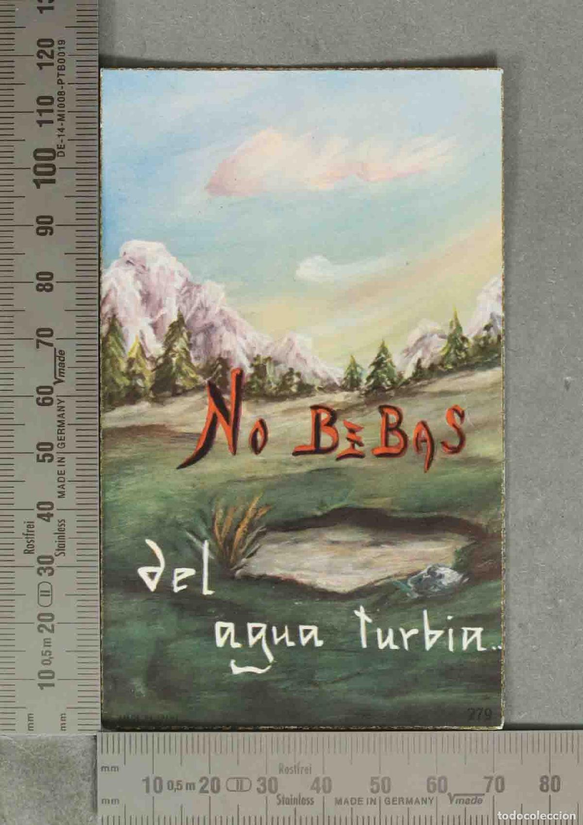 Discos de pizarra: ESTAMPA. NO BEBAS DEL AGUA TURBIA - Foto 1