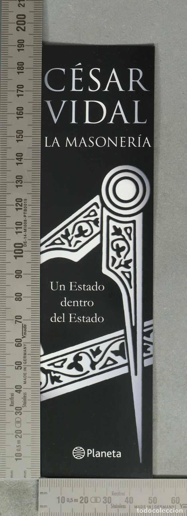 Discos de pizarra: DISCO DE PIZARRA. CESAR VIDAL. LA MASONERIA. PLANETA