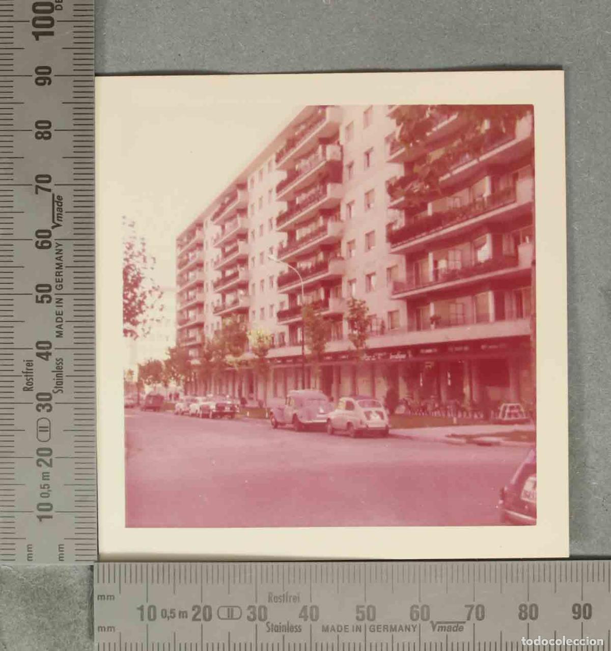 Discos de pizarra: DISCO DE PIZARRA. CALLE CON COCHES . &iquest;MADRID? HACIA 1970