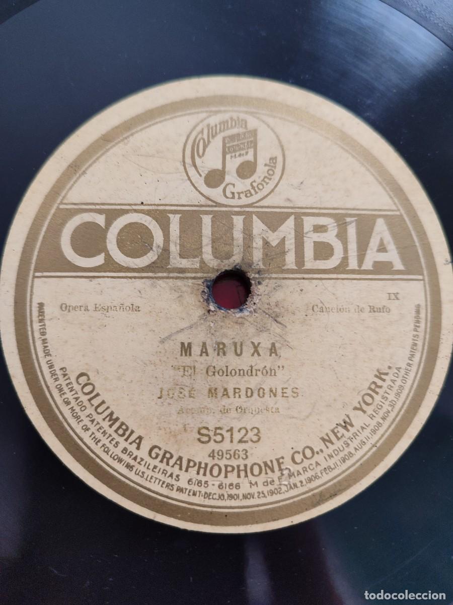 Discos de pizarra: Jos&eacute; Mardones 78 rpm. Maruxa/ Una noite na eira do trigo. Canci&oacute;n gallega.Galicia