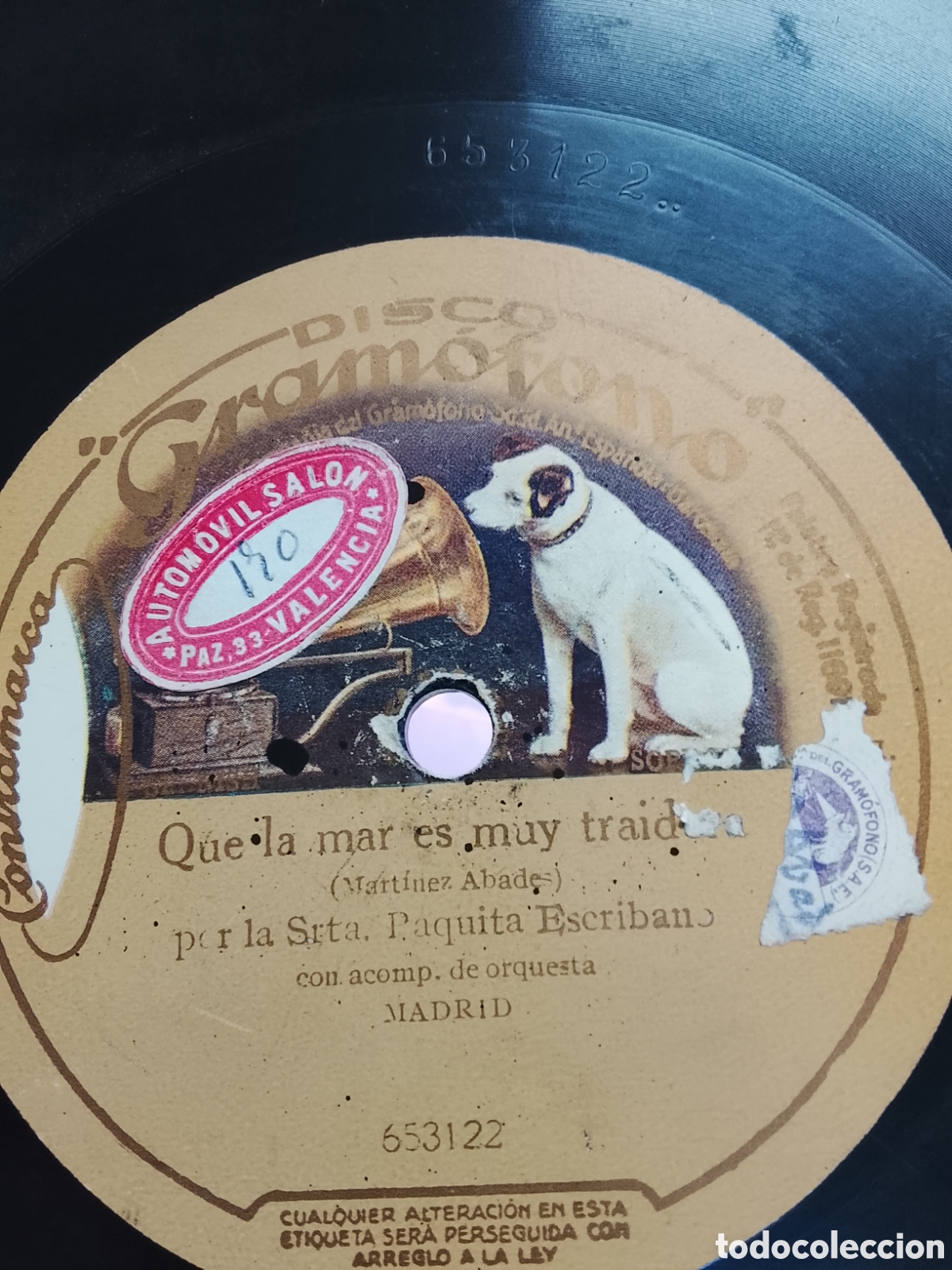 Discos de pizarra: Disco de pizarra Paquita escribano - Foto 2