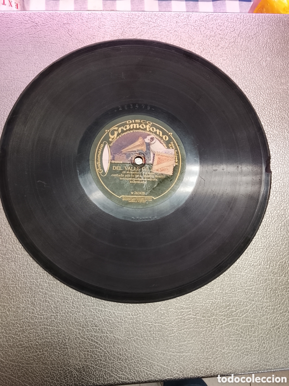 Discos de pizarra: Disco de pizarra de Emilia Benito del valle de ans&oacute; - Foto 4