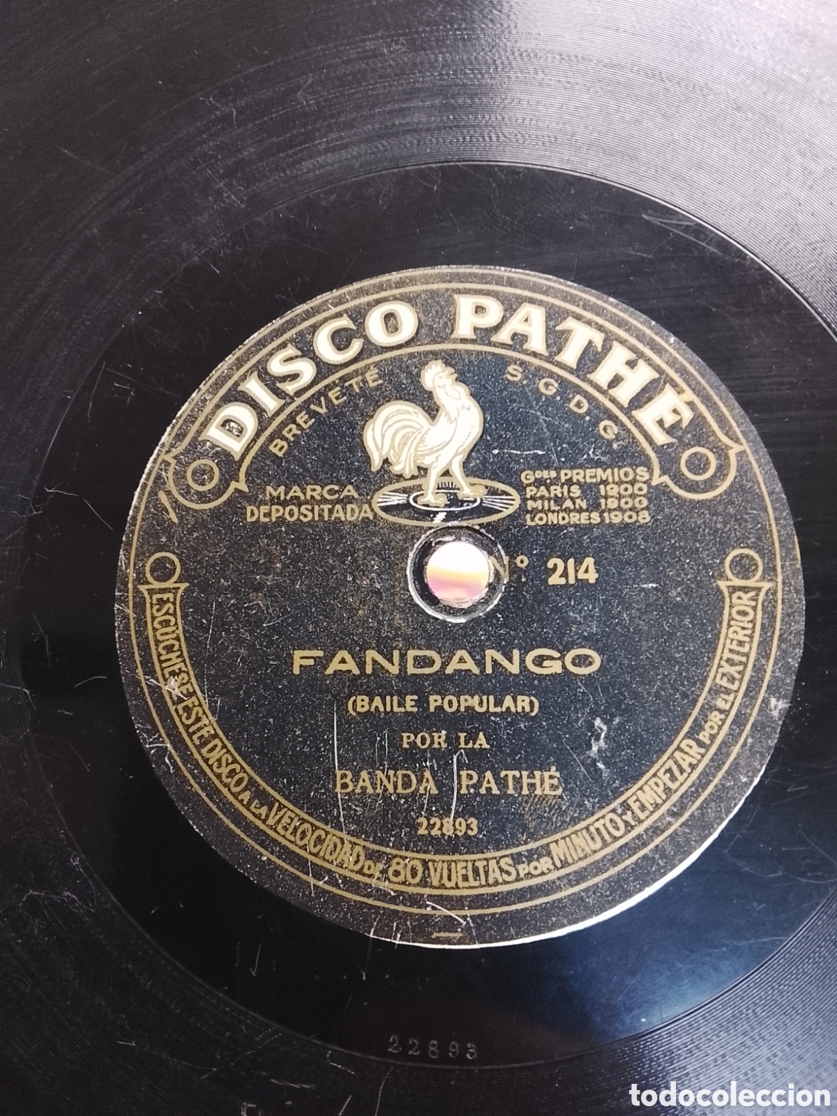 Discos de pizarra: Disco de pizarra fandango y M&aacute;laga