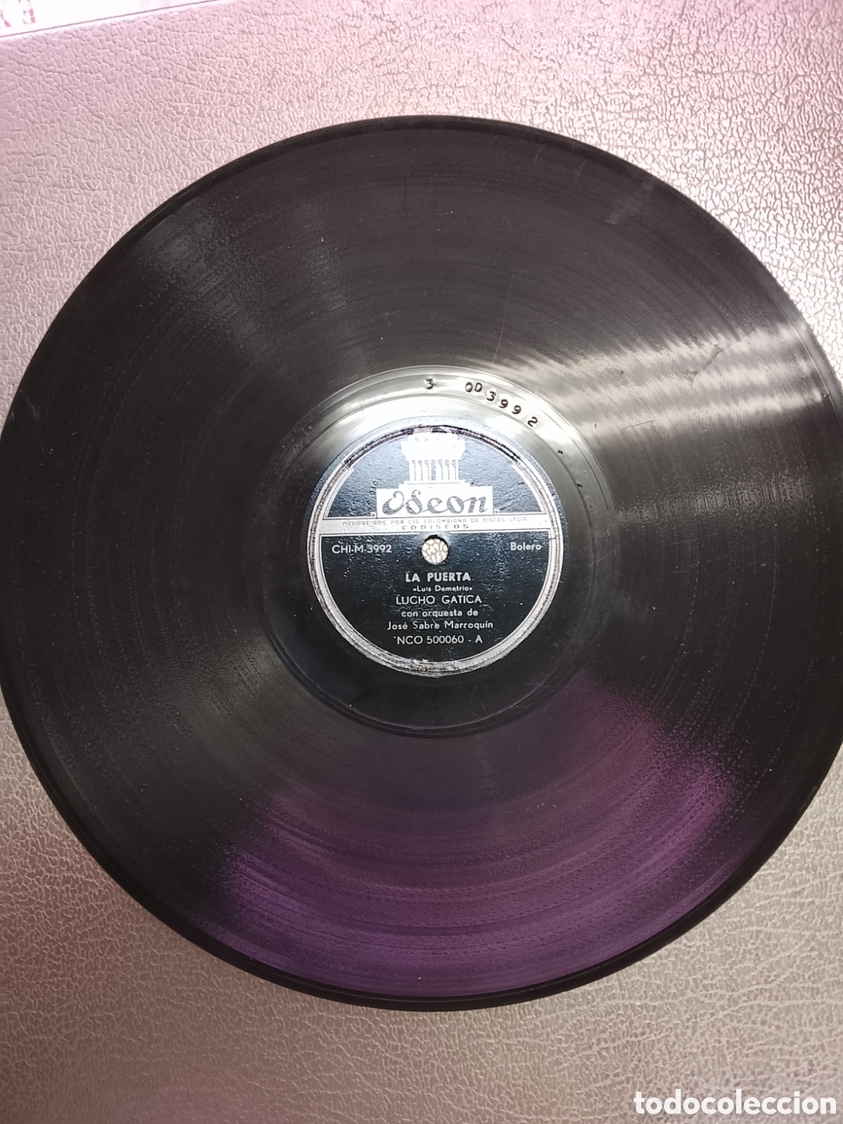 Discos de pizarra: Disco de pizarra Lucho gatica pedacito de cielo - Foto 3