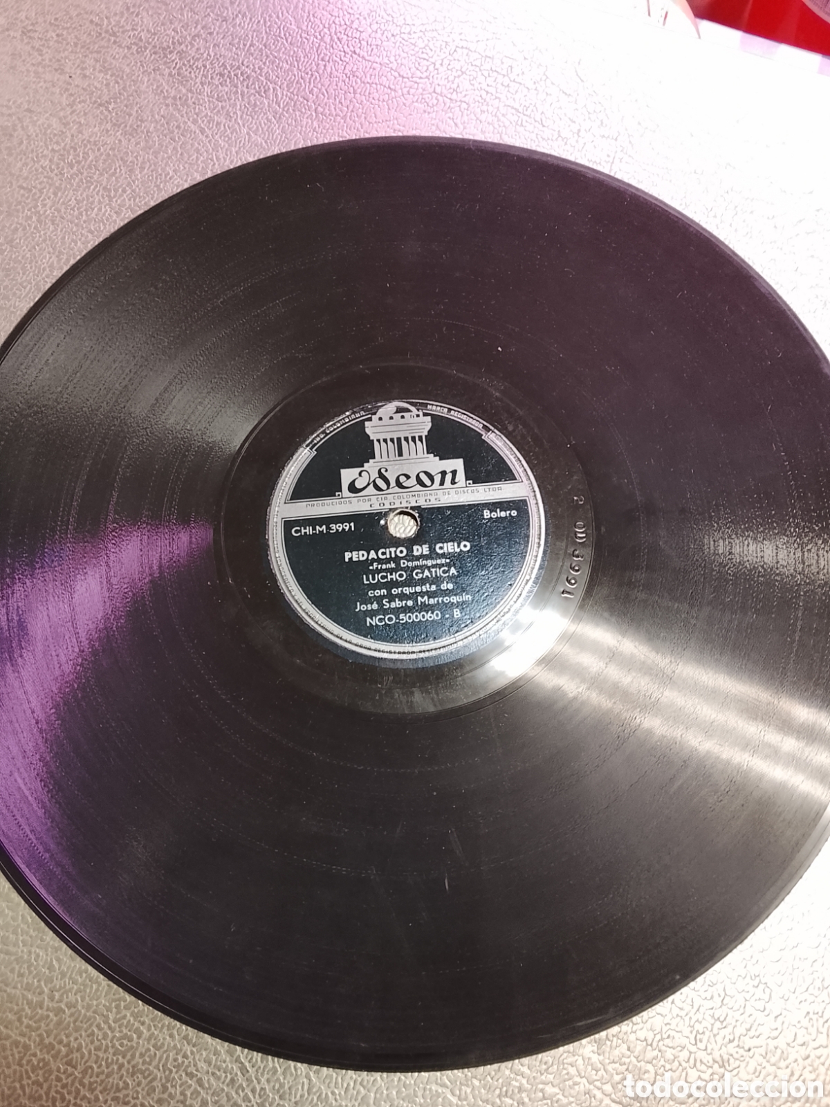 Discos de pizarra: Disco de pizarra Lucho gatica pedacito de cielo - Foto 4